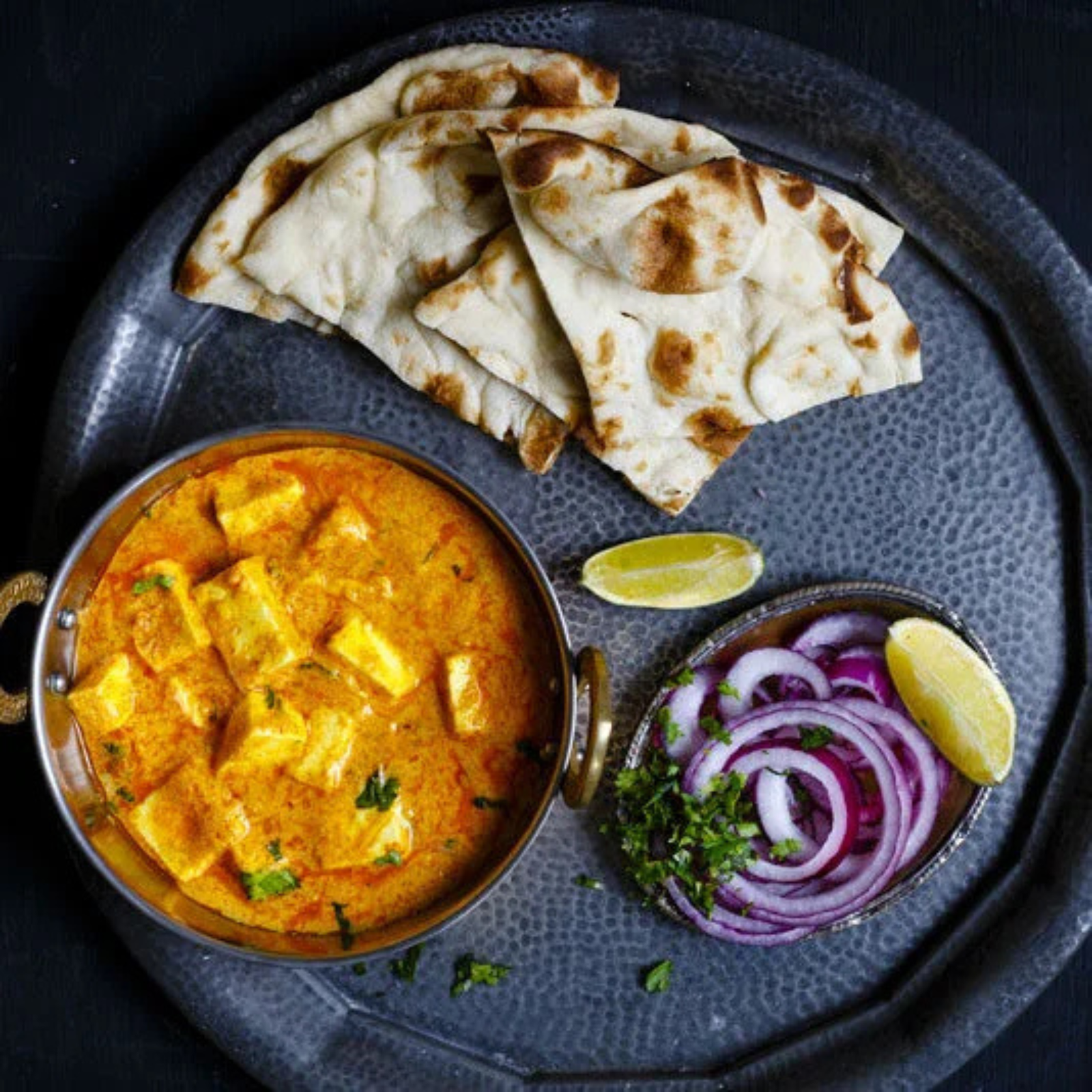 butter roti with shahi paneer