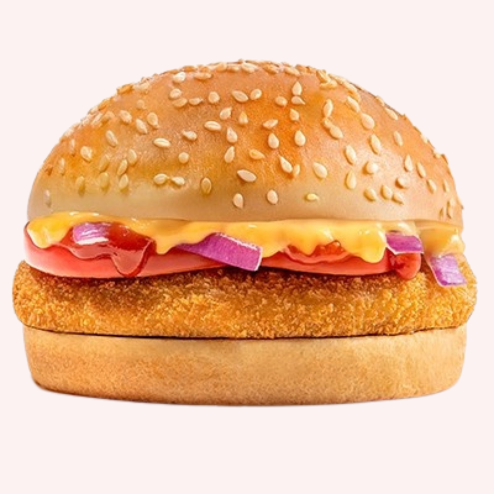 Delicious veg burger with aloo tikki