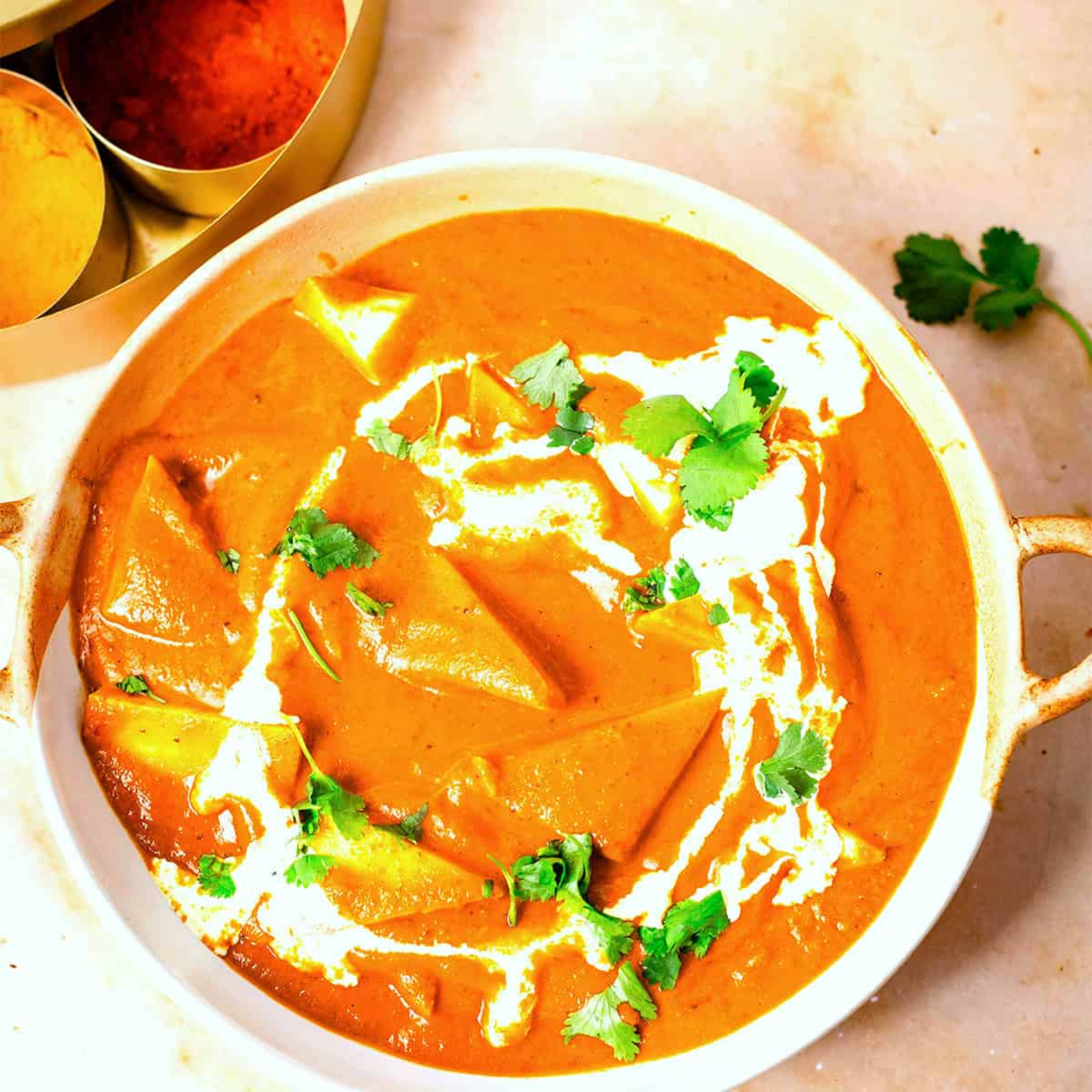 fresh and hot shahi paneer